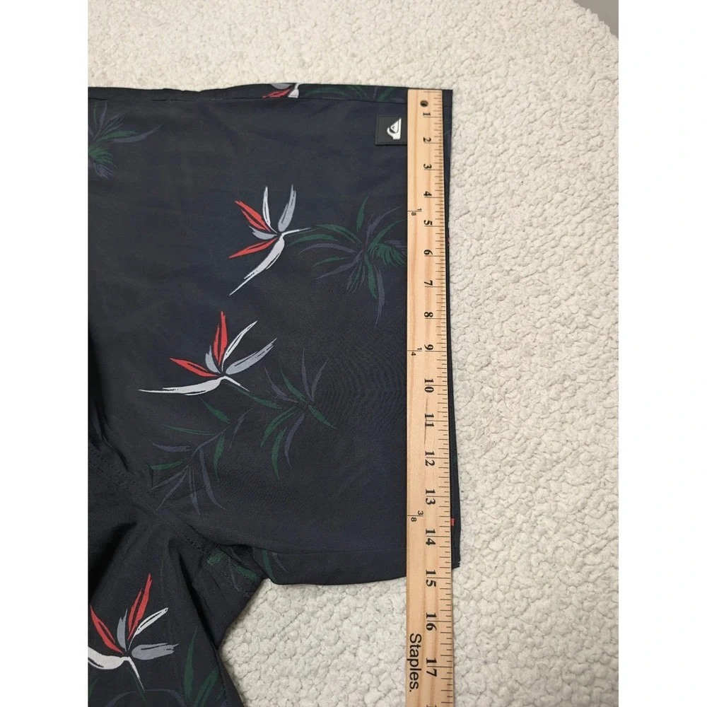 Quiksilver Mens Board Shorts Floral Bird of Paradise Black XXL